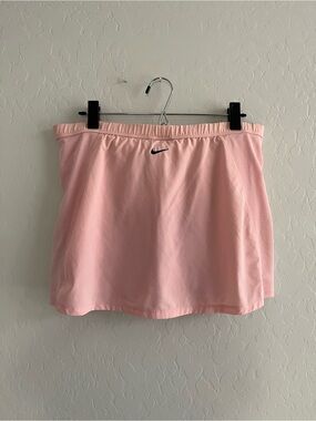 Nike Light Pink Dri-FIT Athletic Skort with Black Swoosh